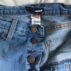 High waisted fashion nova jeans medium wash